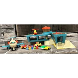 Fisher Price Little People AIRPORT Vintage 1972 No. 996 Airplane People Lot